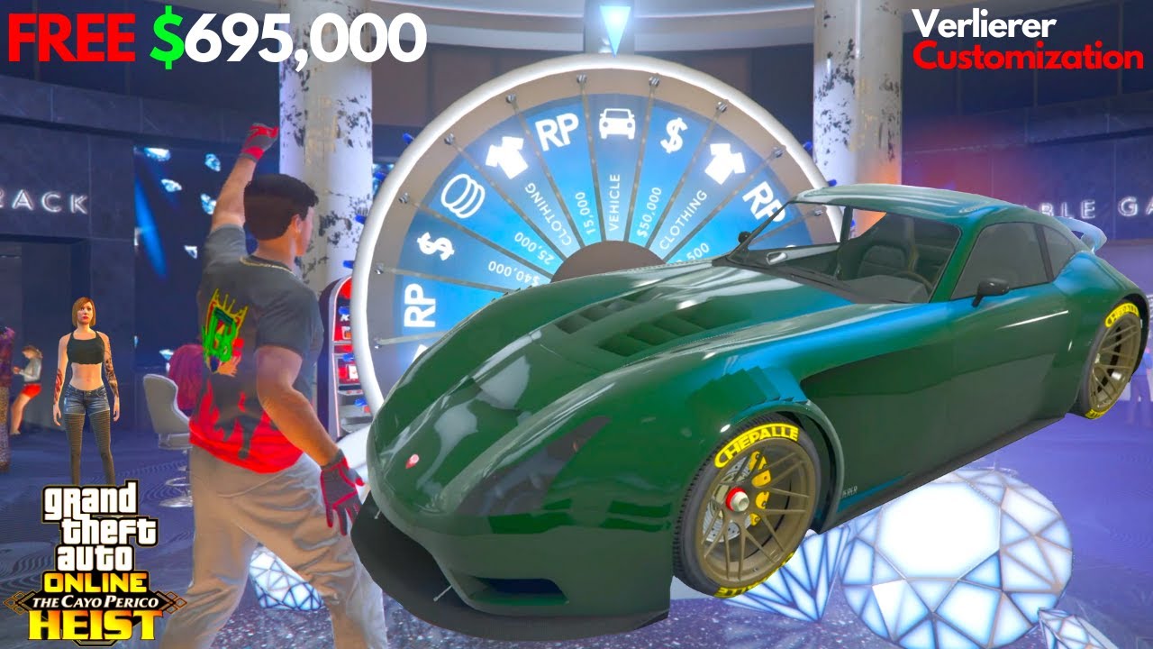 Free Money $695,000 GTA Online Podium Car Verlierer Customization