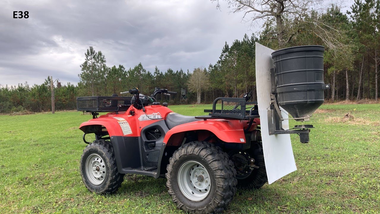 How to Fertilize With ATV Spreader Cabelas 2.0 ATV Spreader YouTube