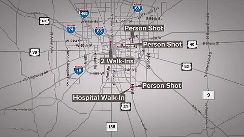 IMPD investigating rash of Sunday morning shootings