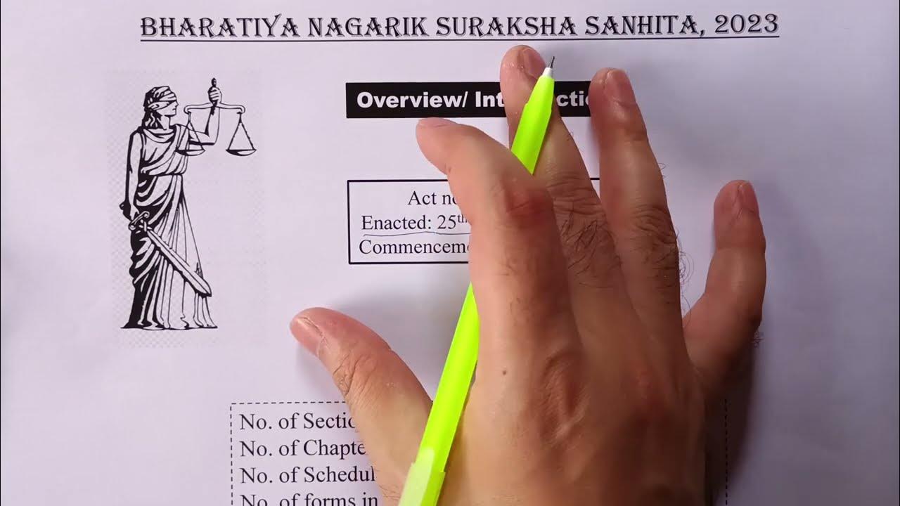 OVERVIEW OF BHARATIYA NAGARIK SURAKSHA SANHITA 2023 INTRODUCTION TO overview-of-bharatiya-nagarik-suraksha-sanhita-2023-introduction-to