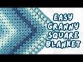 how to crochet a granny square blanket for BEGINNERS (any size) | easy crochet baby blanket tutorial