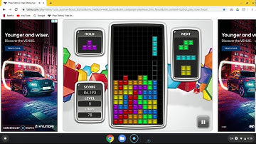 Getting 400,000 Points on Tetris.
