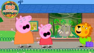 Peppa Pig Gets SCARED by NEW Friend LARENZO LION! 😱🦁 Zoo Playdate Adventure | Full Episodes | 1 Hour