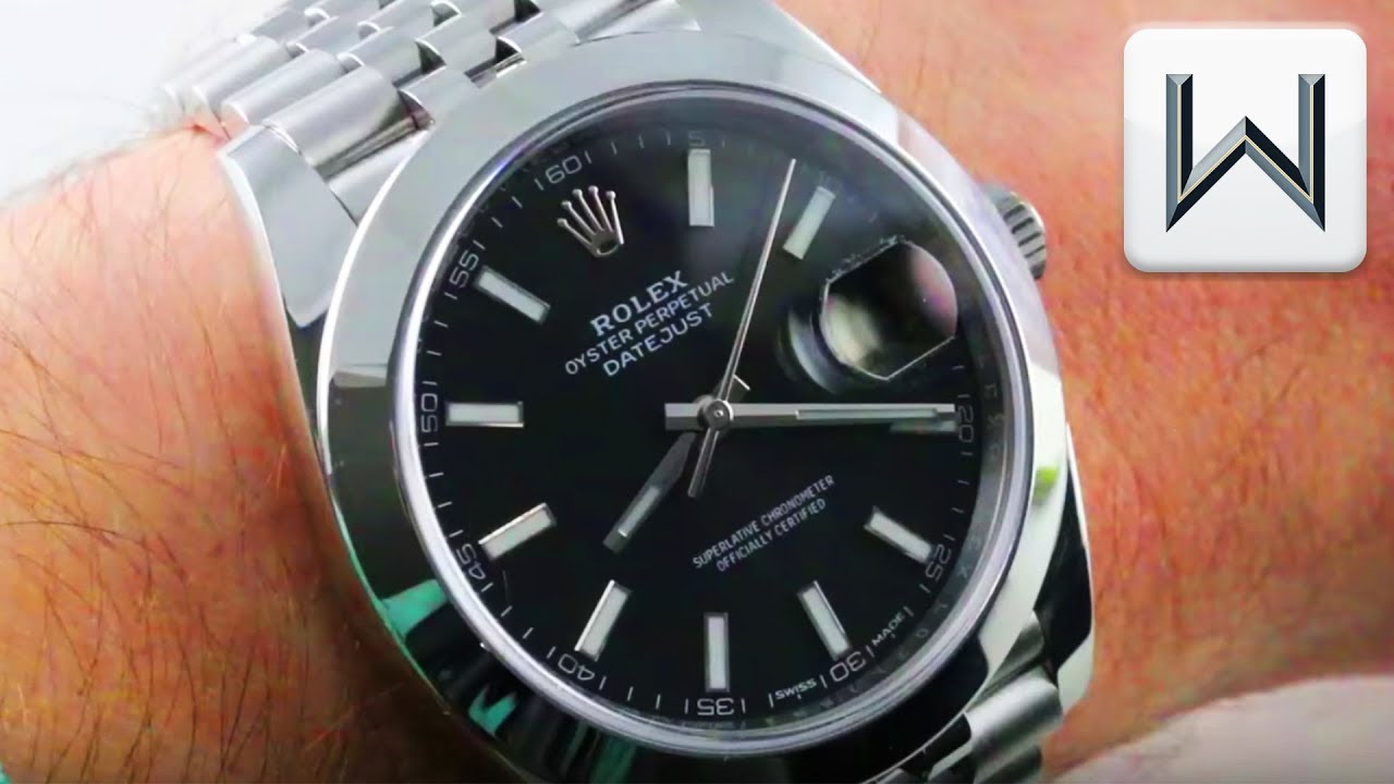 rolex datejust 41 smooth bezel jubilee