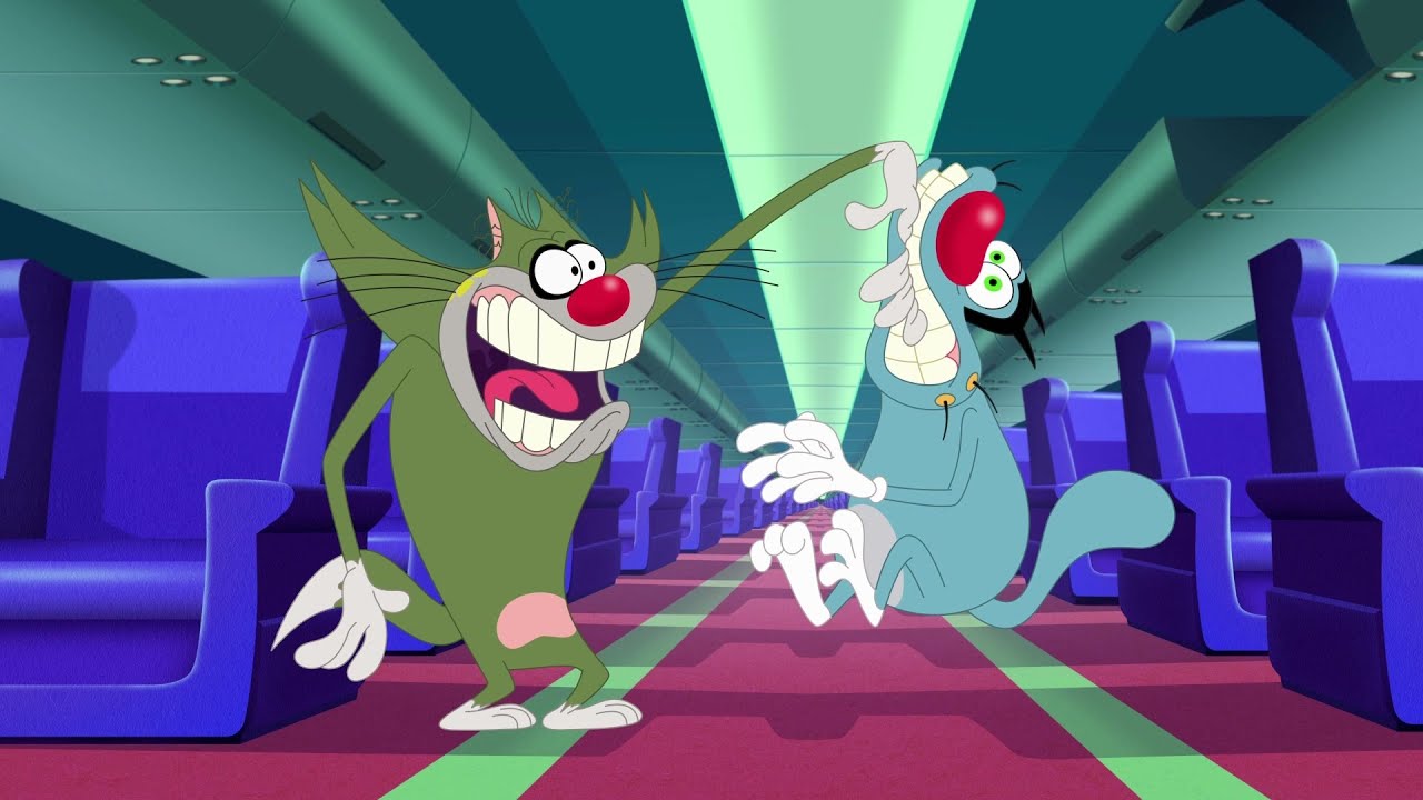 Oggy và những chú gián tinh nghịch | PANIC IN THE AIR | S07E14 | phim hoạt hình