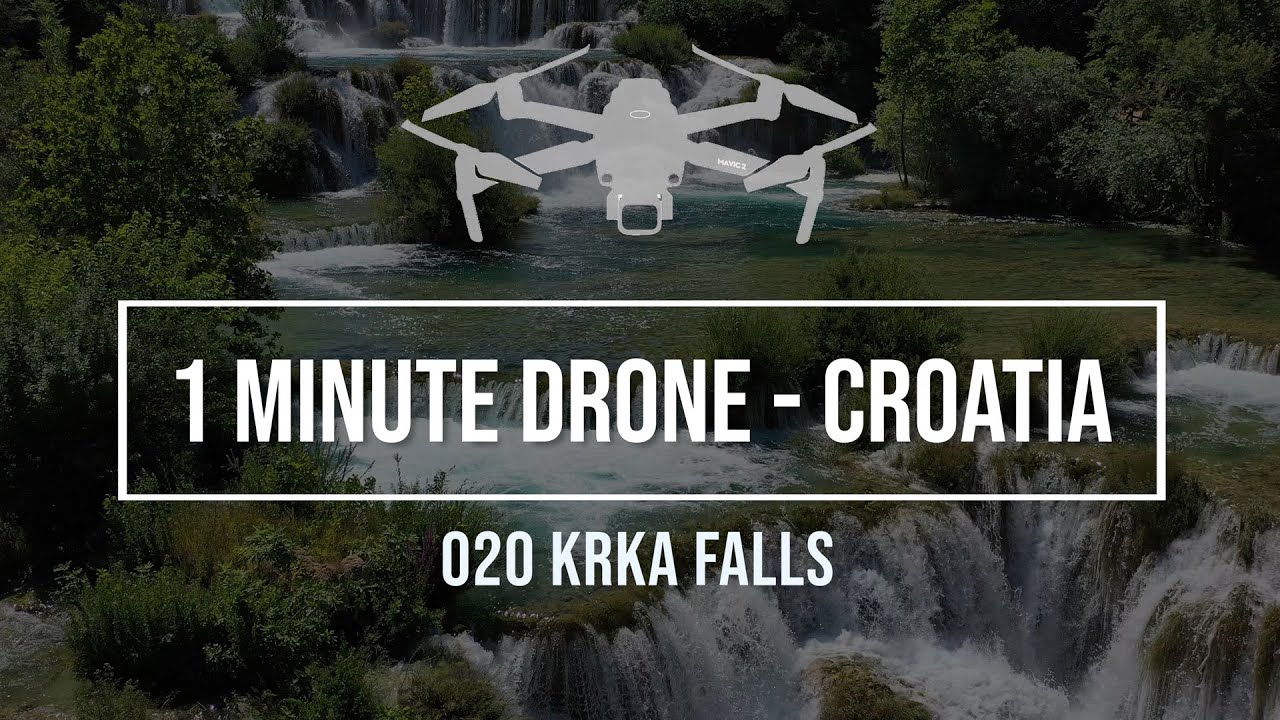 Krka Falls in 4K - 1 minute drone
