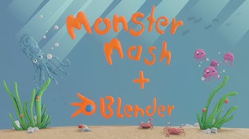 Monster Mash(drawing to mesh) + Blender 2.9 (eevee) / easy cg illustrations