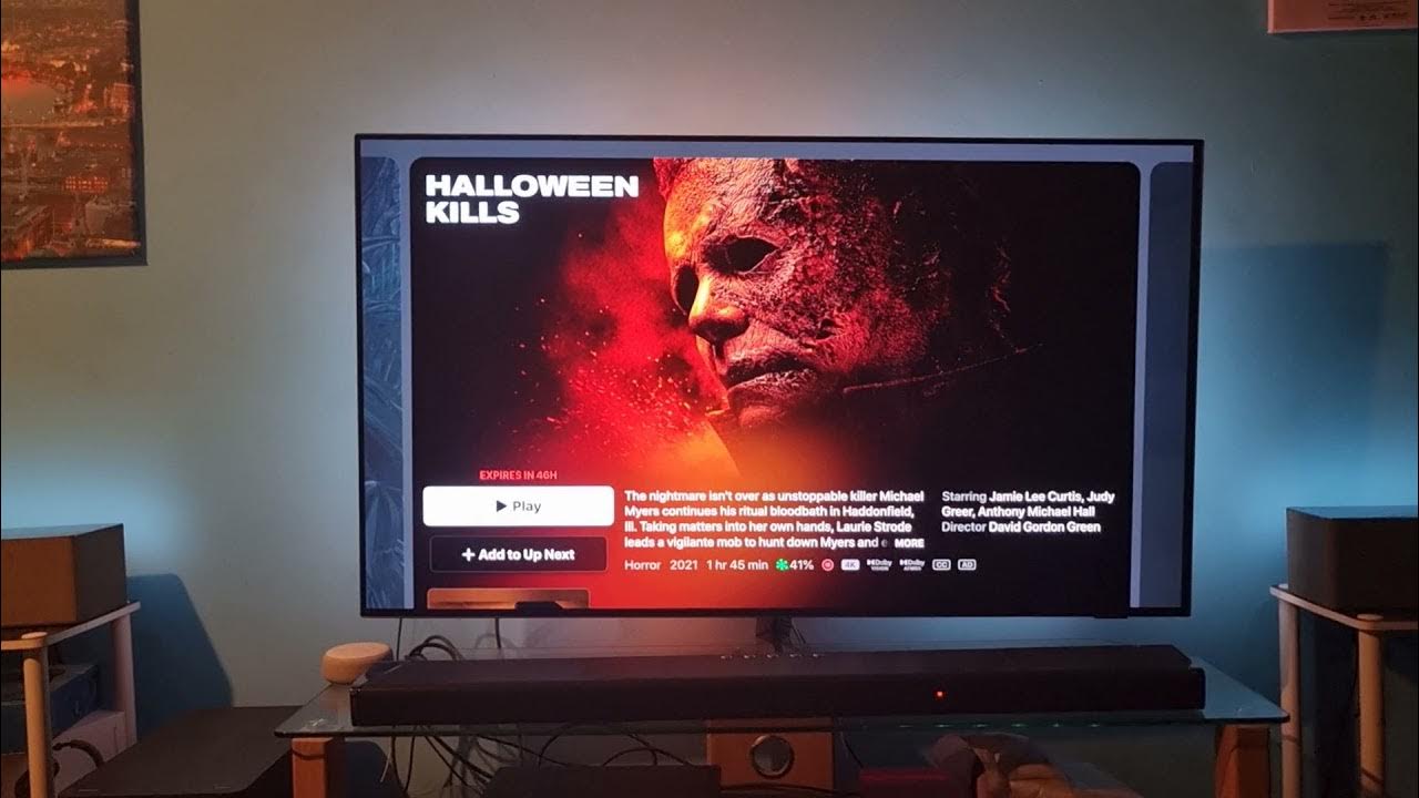 halloween kills on apple TV with Dolby vision Dolby atmos YouTube
