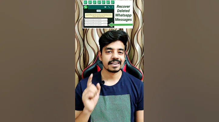 How to see deleted messages from whatsapp | Recover deleted whatsapp messages in Android #shorts