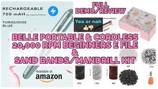 BELLE PORTABLE AND CORDLESS MINI E FILE 20 000 RPM