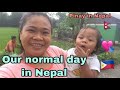 pinay married to a nepalese man|| our normal day in nepal