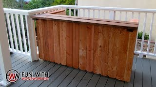 Project  Build a rustic outdoor bar out of 2x4's and cedar fence pickets