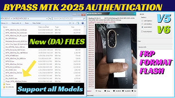 MTK auth bypass tool V6 v5 | disable DA file (or auth) | Mediatek Flash Format All Chipset 2025