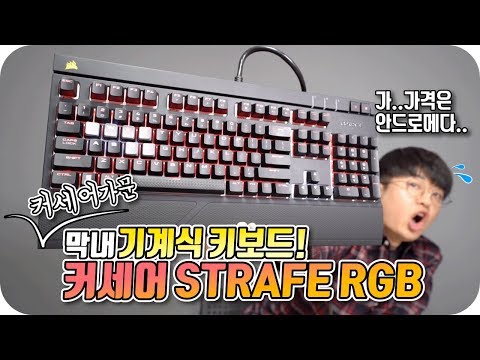 커세어 막내 기계식 키보드! 그런데 가격 실화냐?ㄷㄷ  [CORSAIR Strafe RGB 저소음 적축 키보드 리뷰]