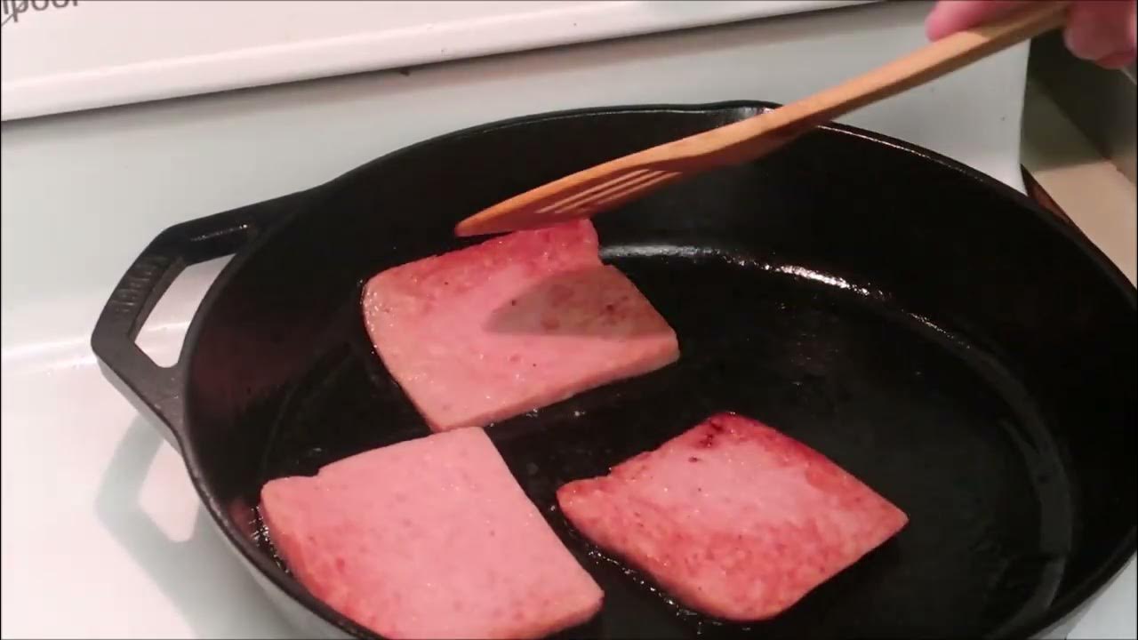 Bacon Spam and Pancakes Cast Iron Wednesday Spamtember YouTube