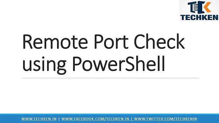 How to Check Remote PORT is Open using Powershell