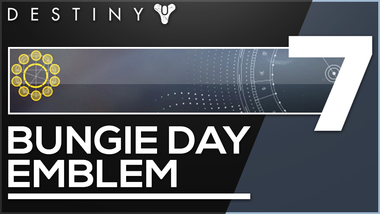 Destiny Bungie Day Emblem! YouTube