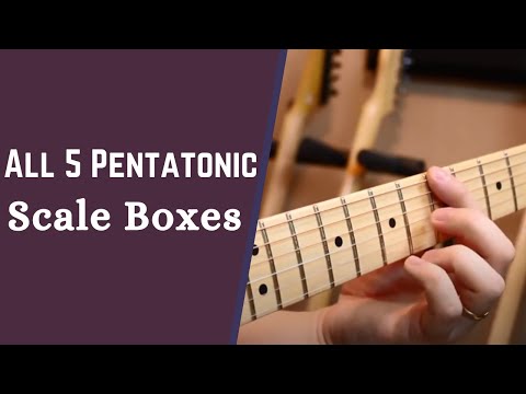 How To Play All 5 Pentatonic Scale Boxes - Lead Guitar Lesson on Scales w/ Robert Baker