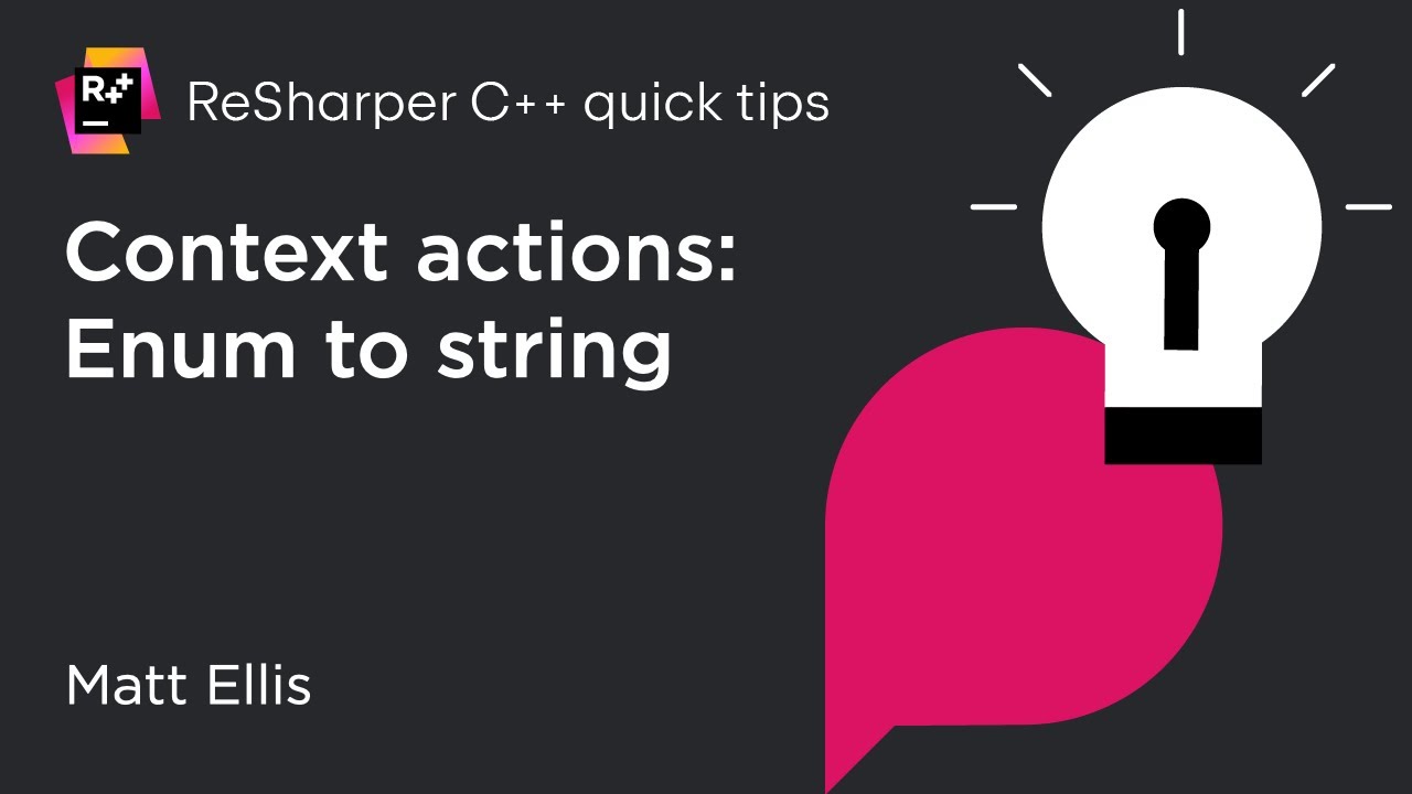 ReSharper C++ Quick Tips: Converting Enum to String | The ReSharper C++ Blog Resharper C++ Quick Tips: Converting Enum To String | The Resharper C++ Blog