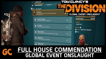 Full House Commendation + Oni Mask | The Division Global Event Onslaught
