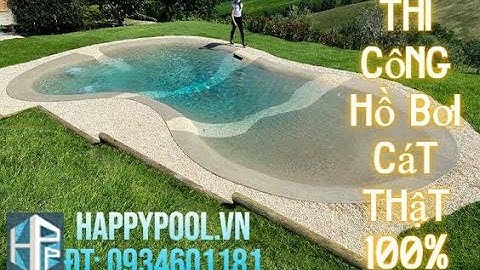 Thiết kế hồ bơi phong cách bãi biển | Ý tưởng thiết kế bể bơi bãi biển | Happypool.vn ĐT: 0934601181