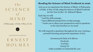 Reading the Science of Mind Textbook in 2026  - Reading Only Monday