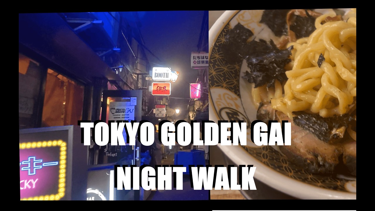 Night Walk in Golden Gai Tokyo | Ramen Nagi Late Night Food