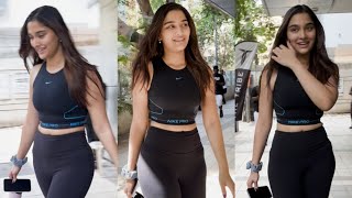 Dabangg Saie Manjrekar Amazing Gym Look Spotted At Outside Gym In Juhu😘❤️😍💥🔥