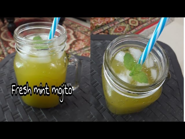 फ्रेश मिन्ट मुहितो ।Fresh Mint Mojito | Food Kitchen Lab