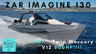 ZAR Imagine 130  TEST DRIVE with Mercury V12 600HP Outboards!!!