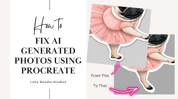 AI Image Manipulation on iPad Pro with Procreate Fixing Imperfections and Enhancing Generated Images