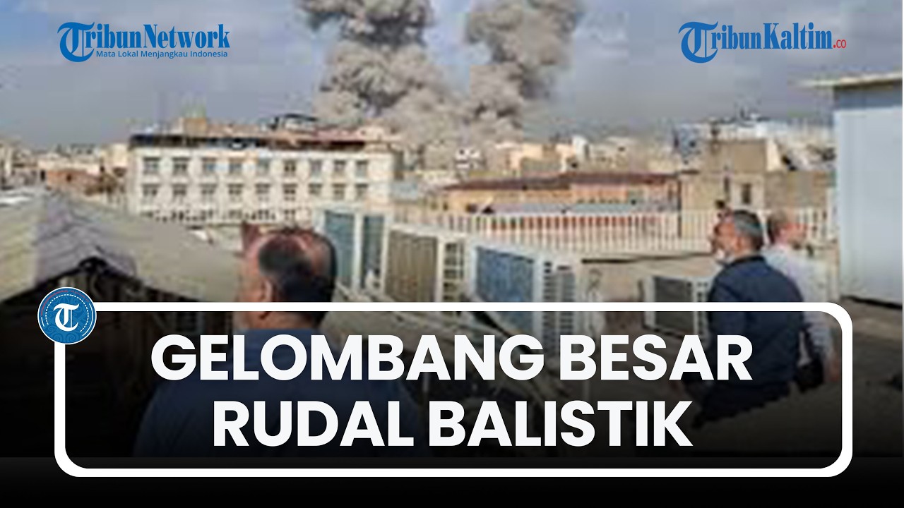 Buktikan Ucapan, Garda Revolusi Iran Luncurkan Gelombang Besar Rudal Balistik ke Jantung Israel