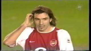 EPL 2003 Arsenal 2 vs Tottenham Hotspur 1 at Highbury