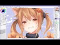 女の子描いてみた【イラストメイキング】