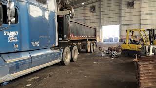 Trucking , Let’s haul scrap in a drump trailer . by Starkey Family Fixing and Rigging Up 40 views 2 months ago 57 seconds