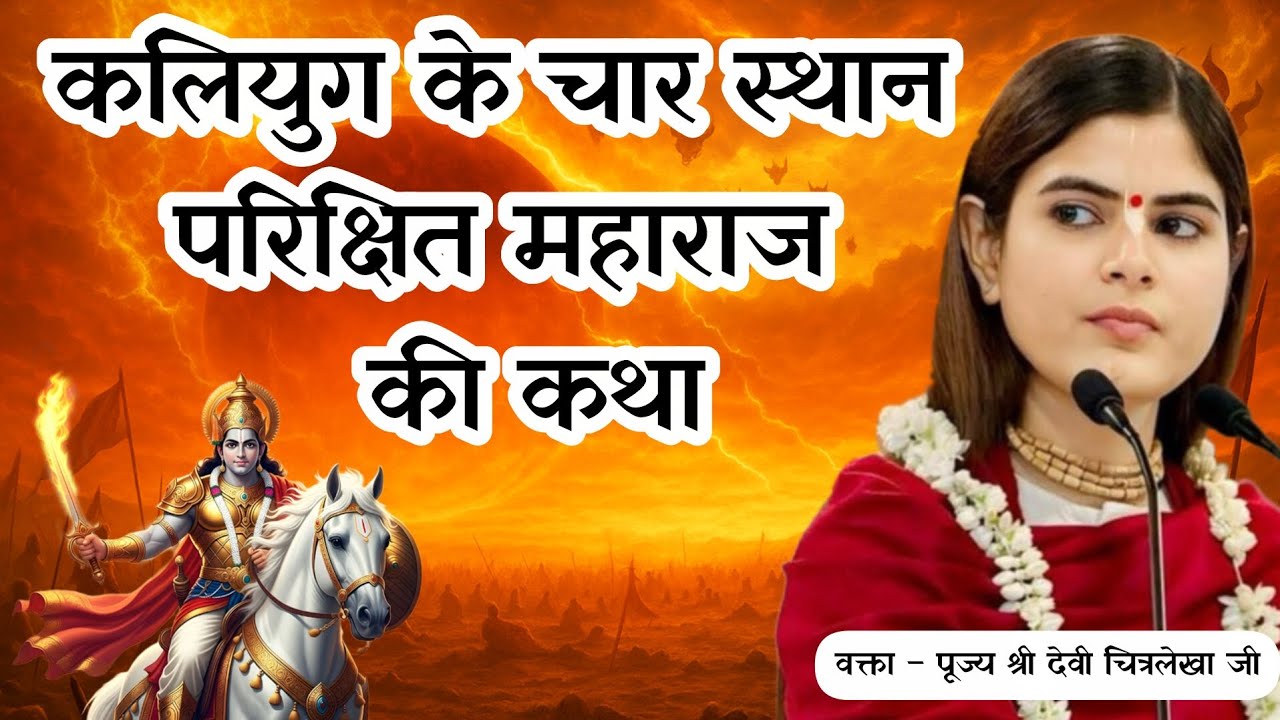 राजा परीक्षित द्वारा कलियुग को दिए गए चार स्थानों की कथा....| Devi chitralekha ji