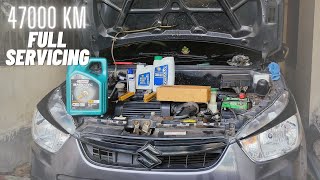 ALTO K10 Full servicing at home ! Castrol magnetic 5w30 & All genuine MGA products! #alto #servicing