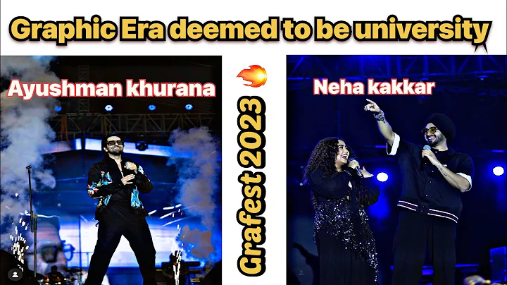 Grafest 2023 in GEU \\ Ayushman & Neha kakkar performing on stage 😍