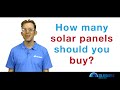 How Many Solar Panels Should You Buy?