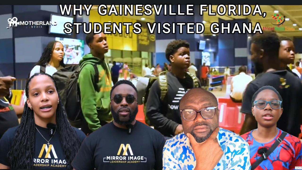 🇬🇭🇺🇸Студенты из Гейнсвилла, штат Флорида, посетили Гану, чтобы познакомиться с историей молодых а...