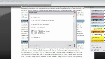 Converting Word documents into Web pages using Wimba Create