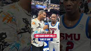 SMU guard Boopie Miller after a 25 point performance against Syracuse in the ACC Tournament 🗣️ #cbb