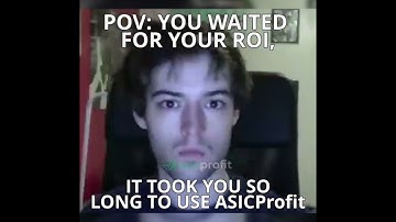 POV: Waiting for Your Mining ROI 😅 Use ASICProfit Instead!  #asicprofit