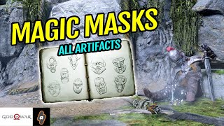 ALL Masks Artifact Locations (Faces of Magic Artifact Set) | God of War Walkthrough