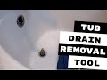 HOW TO REMOVE BROKEN TUB DRAIN PLUMBING REPAIRS