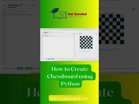 How to Create Chessboard using Python | Python Tutorial | Python beginner guide