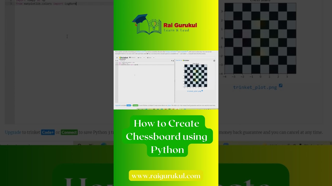 Create Chessboard Using Matplotlib Python