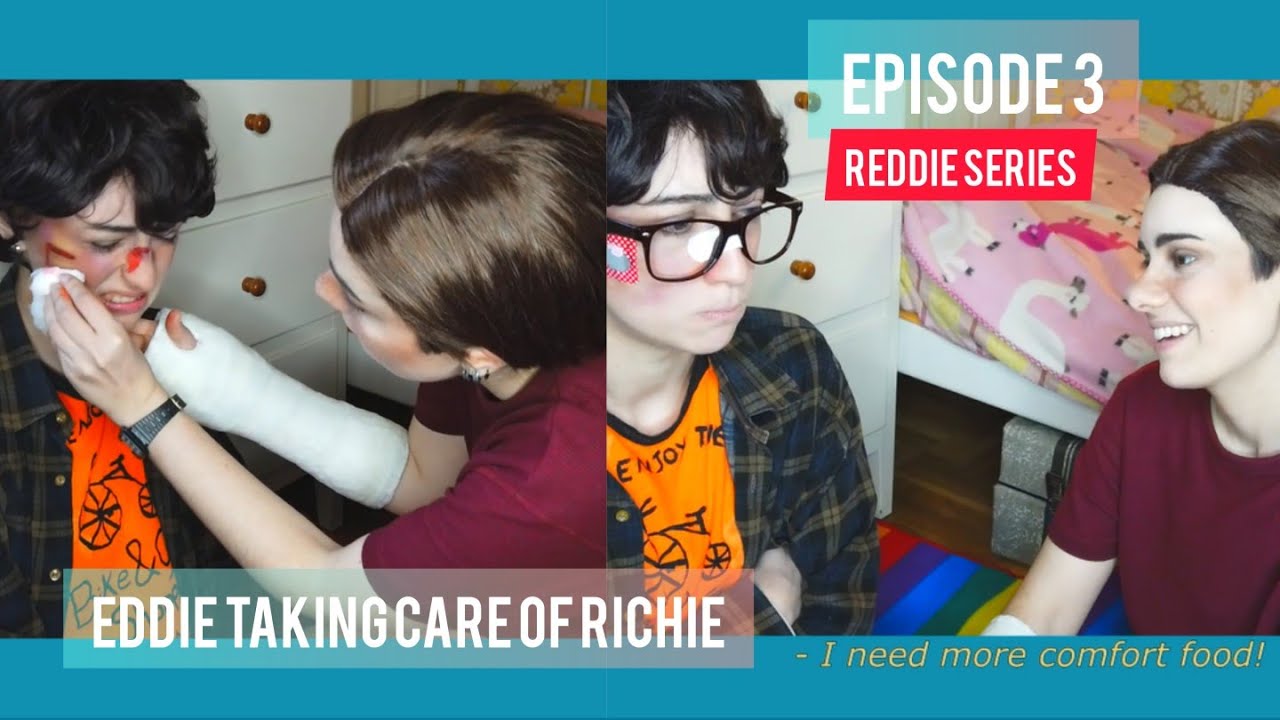 Eddie Taking Care of Richie  - Reddie Cosplay (IT)