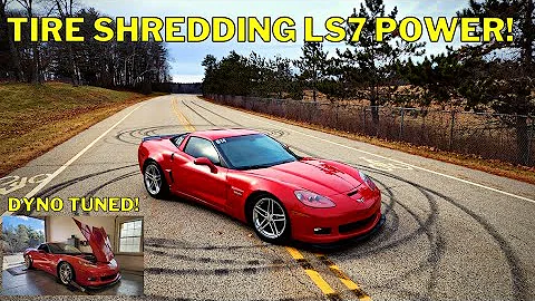 Rebuilt C6 Z06 Hits the Dyno and Puts Down BIG NA POWER! *7200 RPM LS7 Noises*