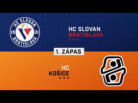 1.zápas semifinále HC Slovan Bratislava - HC Košice HIGHLIGHTS